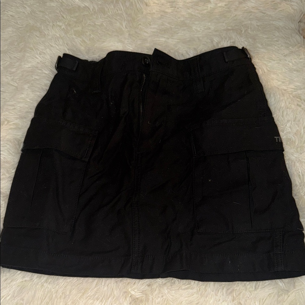 TNA Black Cargo Mini Skirt